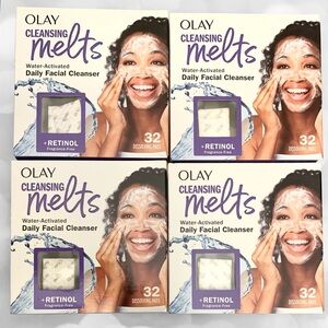 Olay Cleansing Melts Retinol Water-Activated Daily Facial Cleanser (Bundle of 4)